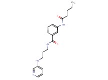 3-(pentanoylamino)-N-[3-(pyridin-3-ylamino)propyl]benzamide