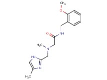 N-(2-methoxybenzyl)-2-{methyl[(4-methyl-1H-imidazol-2-yl)methyl]amino}acetamide