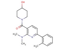1-{[2-(dimethylamino)-6-(2-methylphenyl)-3-pyridinyl]carbonyl}-4-piperidinol
