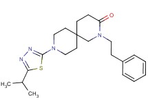 9-(5-isopropyl-1,3,4-thiadiazol-2-yl)-2-(2-phenylethyl)-2,9-diazaspiro[5.5]undecan-3-one