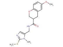 6-methoxy-N-{[1-methyl-2-(methylthio)-1H-imidazol-5-yl]methyl}-3-chromanecarboxamide
