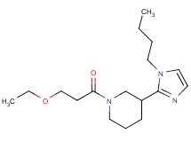 3-(1-butyl-1H-imidazol-2-yl)-1-(3-ethoxypropanoyl)piperidine