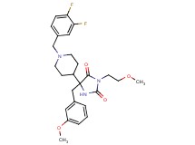 5-[1-(3,4-difluorobenzyl)-4-piperidinyl]-5-(3-methoxybenzyl)-3-(2-methoxyethyl)-2,4-imidazolidinedione