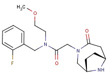 N-(2-fluorobenzyl)-N-(2-methoxyethyl)-2-[rel-(1S,6R)-4-oxo-3,9-diazabicyclo[4.2.1]non-3-yl]acetamide hydrochloride