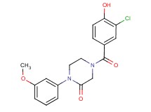 4-(3-chloro-4-hydroxybenzoyl)-1-(3-methoxyphenyl)-2-piperazinone