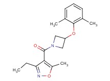 4-{[3-(2,6-dimethylphenoxy)-1-azetidinyl]carbonyl}-3-ethyl-5-methylisoxazole