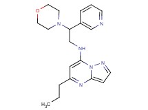 N-(2-morpholin-4-yl-2-pyridin-3-ylethyl)-5-propylpyrazolo[1,5-a]pyrimidin-7-amine