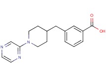3-{[1-(2-pyrazinyl)-4-piperidinyl]methyl}benzoic acid