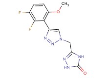 5-{[4-(2,3-difluoro-6-methoxyphenyl)-1H-1,2,3-triazol-1-yl]methyl}-2,4-dihydro-3H-1,2,4-triazol-3-one