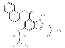 5-{[(dimethylamino)sulfonyl]amino}-2-isobutyl-1-methyl-N-(1,2,3,4-tetrahydro-1-naphthalenyl)-1H-benzimidazole-7-carboxamide