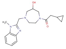 1-(cyclopropylacetyl)-4-[(1-methyl-1H-benzimidazol-2-yl)methyl]-1,4-diazepan-6-ol