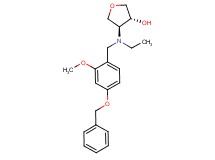 (3R*,4S*)-4-[[4-(benzyloxy)-2-methoxybenzyl](ethyl)amino]tetrahydrofuran-3-ol