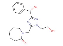 1-({1-(2-hydroxyethyl)-3-[hydroxy(phenyl)methyl]-1H-1,2,4-triazol-5-yl}methyl)azepan-2-one