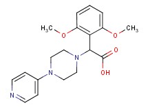 (2,6-dimethoxyphenyl)(4-pyridin-4-ylpiperazin-1-yl)acetic acid