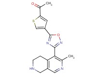 1-{4-[3-(3-methyl-5,6,7,8-tetrahydro-2,7-naphthyridin-4-yl)-1,2,4-oxadiazol-5-yl]-2-thienyl}ethanone hydrochloride