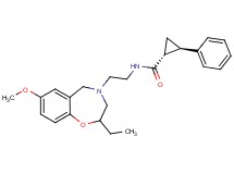 (1R*,2R*)-N-[2-(2-ethyl-7-methoxy-2,3-dihydro-1,4-benzoxazepin-4(5H)-yl)ethyl]-2-phenylcyclopropanecarboxamide