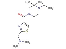 ({4-[(4-ethyl-3,3-dimethylpiperazin-1-yl)carbonyl]-1,3-thiazol-2-yl}methyl)dimethylamine