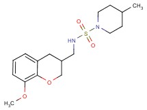 N-[(8-methoxy-3,4-dihydro-2H-chromen-3-yl)methyl]-4-methylpiperidine-1-sulfonamide
