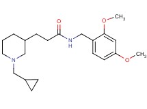 3-[1-(cyclopropylmethyl)-3-piperidinyl]-N-(2,4-dimethoxybenzyl)propanamide