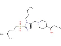1-[1-({1-butyl-2-[(4-methylpentyl)sulfonyl]-1H-imidazol-5-yl}methyl)-4-piperidinyl]-1-propanol