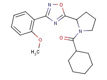 5-[1-(cyclohexylcarbonyl)-2-pyrrolidinyl]-3-(2-methoxyphenyl)-1,2,4-oxadiazole