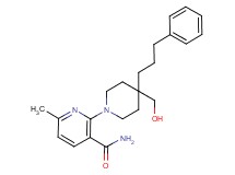 2-[4-(hydroxymethyl)-4-(3-phenylpropyl)piperidin-1-yl]-6-methylnicotinamide