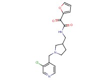 N-({1-[(3-chloropyridin-4-yl)methyl]pyrrolidin-3-yl}methyl)-2-(2-furyl)-2-oxoacetamide