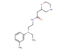 N-{2-[ethyl(3-methylphenyl)amino]ethyl}-2-(2-morpholinyl)acetamide dihydrochloride