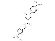 N-[(5-isopropyl-3-isoxazolyl)methyl]-1-(4-isopropylphenyl)-5-oxo-3-pyrrolidinecarboxamide
