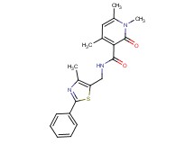 1,4,6-trimethyl-N-[(4-methyl-2-phenyl-1,3-thiazol-5-yl)methyl]-2-oxo-1,2-dihydropyridine-3-carboxamide