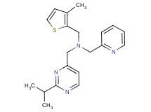 1-(2-isopropylpyrimidin-4-yl)-N-[(3-methyl-2-thienyl)methyl]-N-(pyridin-2-ylmethyl)methanamine
