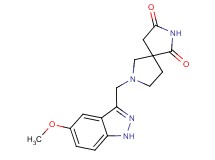 7-[(5-methoxy-1H-indazol-3-yl)methyl]-2,7-diazaspiro[4.4]nonane-1,3-dione