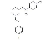 N-({1-[2-(4-fluorophenyl)ethyl]-3-piperidinyl}methyl)-N,1-dimethyl-4-piperidinamine