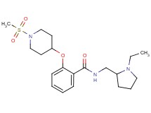 N-[(1-ethyl-2-pyrrolidinyl)methyl]-2-{[1-(methylsulfonyl)-4-piperidinyl]oxy}benzamide