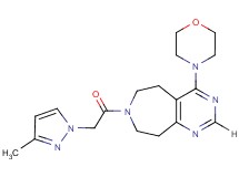 7-[(3-methyl-1H-pyrazol-1-yl)acetyl]-4-morpholin-4-yl-6,7,8,9-tetrahydro-5H-pyrimido[4,5-d]azepine