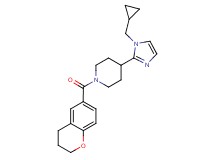 4-[1-(cyclopropylmethyl)-1H-imidazol-2-yl]-1-(3,4-dihydro-2H-chromen-6-ylcarbonyl)piperidine