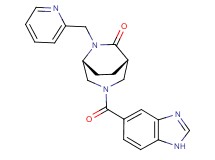(1S*,5R*)-3-(1H-benzimidazol-5-ylcarbonyl)-6-(2-pyridinylmethyl)-3,6-diazabicyclo[3.2.2]nonan-7-one