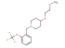 4-(2-methoxyethoxy)-1-[2-(trifluoromethoxy)benzyl]piperidine