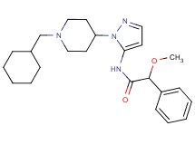 N-{1-[1-(cyclohexylmethyl)-4-piperidinyl]-1H-pyrazol-5-yl}-2-methoxy-2-phenylacetamide