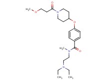 N-[2-(diethylamino)ethyl]-4-{[1-(3-methoxypropanoyl)-4-piperidinyl]oxy}-N-methylbenzamide