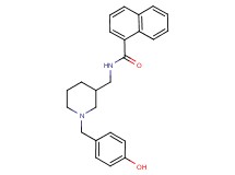 N-{[1-(4-hydroxybenzyl)-3-piperidinyl]methyl}-1-naphthamide