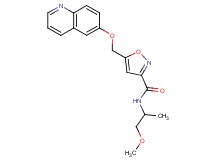 N-(2-methoxy-1-methylethyl)-5-[(6-quinolinyloxy)methyl]-3-isoxazolecarboxamide