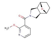 (1R*,2R*,6S*,7S*)-4-[(2-methoxy-3-pyridinyl)carbonyl]-10-oxa-4-azatricyclo[5.2.1.0~2,6~]decane