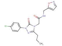 2-[1-(4-chlorophenyl)-5-oxo-3-propyl-1,5-dihydro-4H-1,2,4-triazol-4-yl]-N-(5-isoxazolylmethyl)acetamide