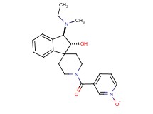 (2R*,3R*)-3-[ethyl(methyl)amino]-1'-[(1-oxido-3-pyridinyl)carbonyl]-2,3-dihydrospiro[indene-1,4'-piperidin]-2-ol