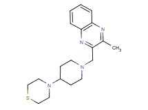 2-methyl-3-[(4-thiomorpholin-4-ylpiperidin-1-yl)methyl]quinoxaline