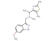 1-(2,5-dimethyl-1,3-thiazol-4-yl)-N-[(6-methoxy-1H-indazol-3-yl)methyl]-N-methylethanamine
