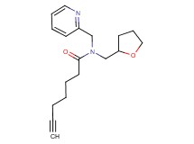 N-(pyridin-2-ylmethyl)-N-(tetrahydrofuran-2-ylmethyl)hept-6-ynamide