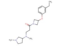N-{3-[3-(3-ethylphenoxy)-1-azetidinyl]-3-oxopropyl}-N,1-dimethyl-3-pyrrolidinamine