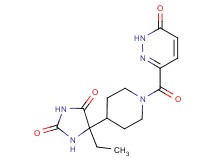 5-ethyl-5-{1-[(6-oxo-1,6-dihydropyridazin-3-yl)carbonyl]piperidin-4-yl}imidazolidine-2,4-dione